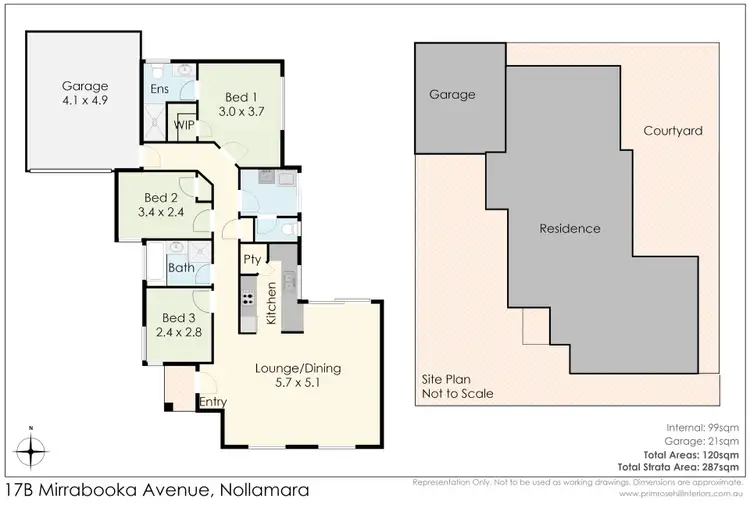 Floorplan of Homely villa listing, 17B Mirrabooka Avenue, Nollamara WA 6061