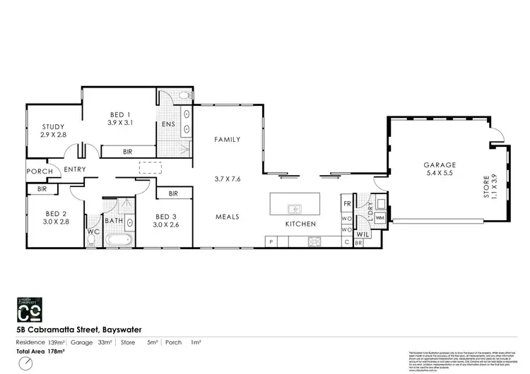 Floorplan of Homely house listing, 5B Cabramatta Street, Bayswater WA 6053