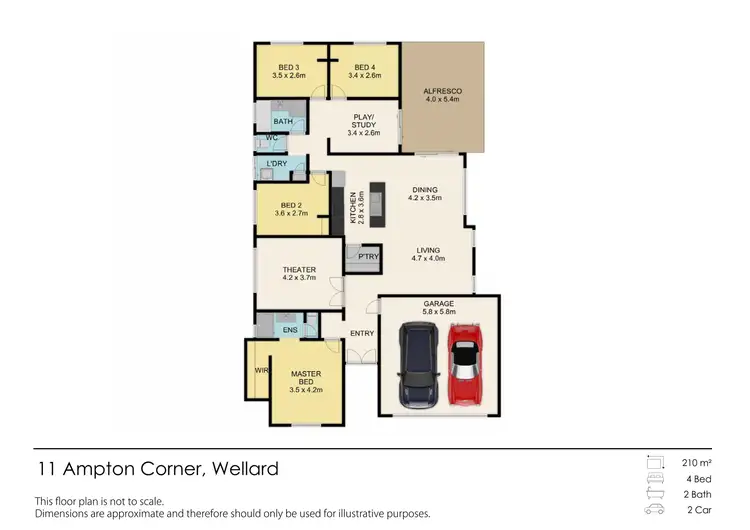 Floorplan of Homely house listing, 11 Ampton Corner, Wellard WA 6170