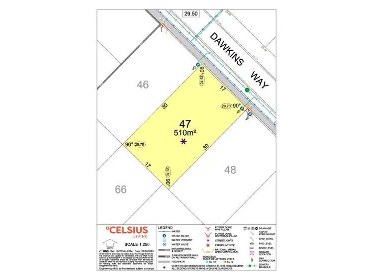 Floorplan of Homely land listing, 47 Dawkins Way, Piara Waters WA 6112