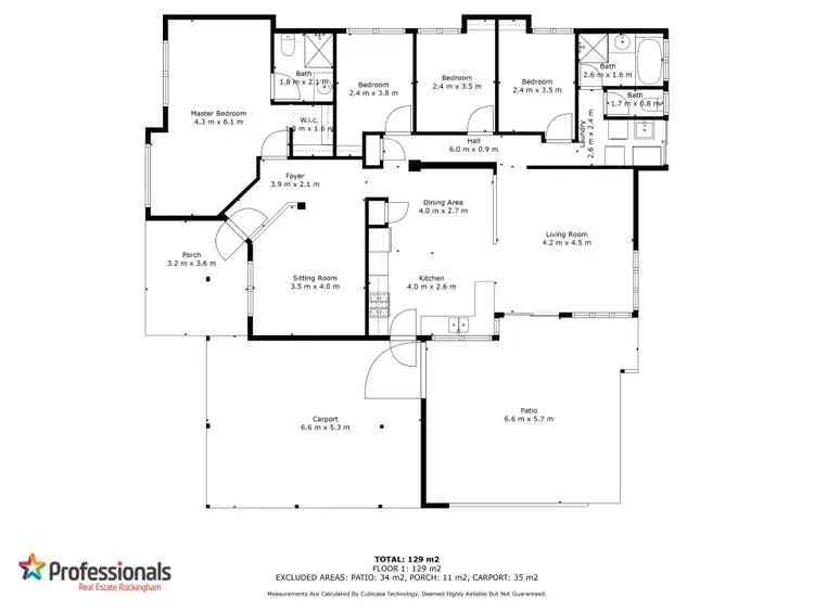 Floorplan of Homely house listing, 2 Woodlark Close, Waikiki WA 6169