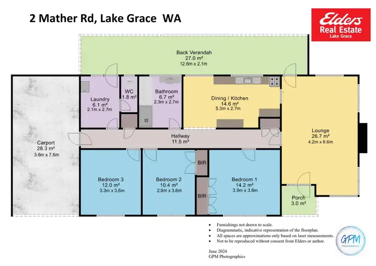 Floorplan of Homely house listing, 2 Mather Road, Lake Grace WA 6353