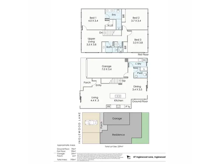 Floorplan of Homely house listing, 47 Inglewood Lane, Inglewood WA 6052