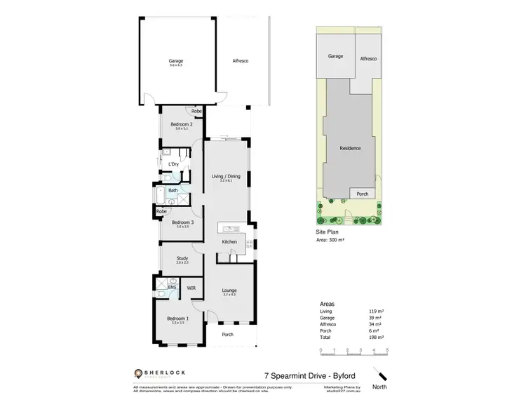 Floorplan of Homely house listing, 7 Spearmint Drive, Byford WA 6122