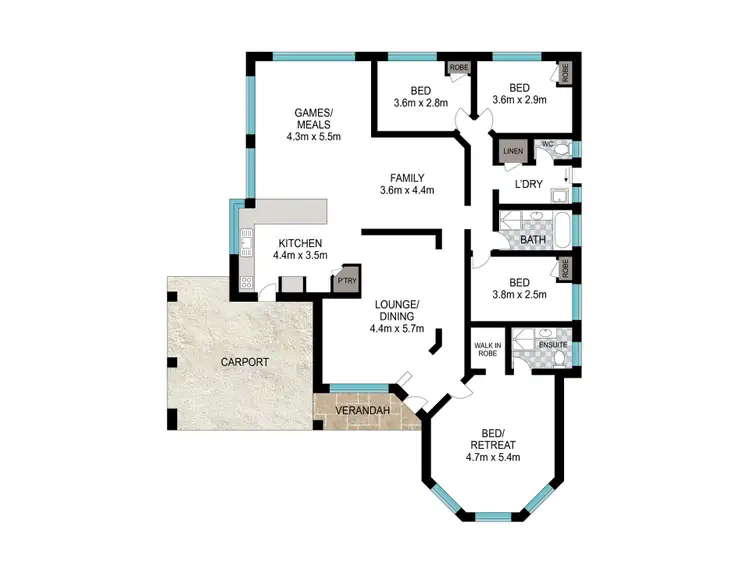Floorplan of Homely house listing, 17 Indigo Loop, Eaton WA 6232