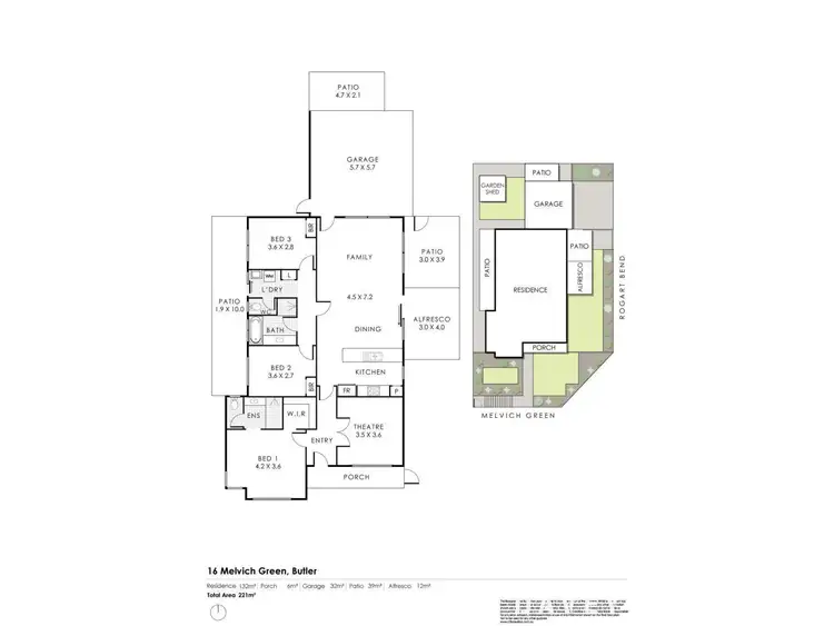 Floorplan of Homely house listing, 16 Melvich Green, Butler WA 6036