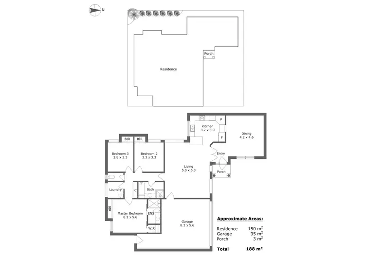 Floorplan of Homely villa listing, 10C Hindmarsh Avenue, Yokine WA 6060