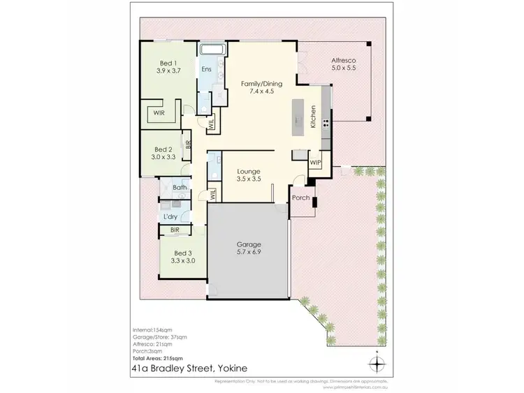 Floorplan of Homely house listing, 41a Bradley Street, Yokine WA 6060