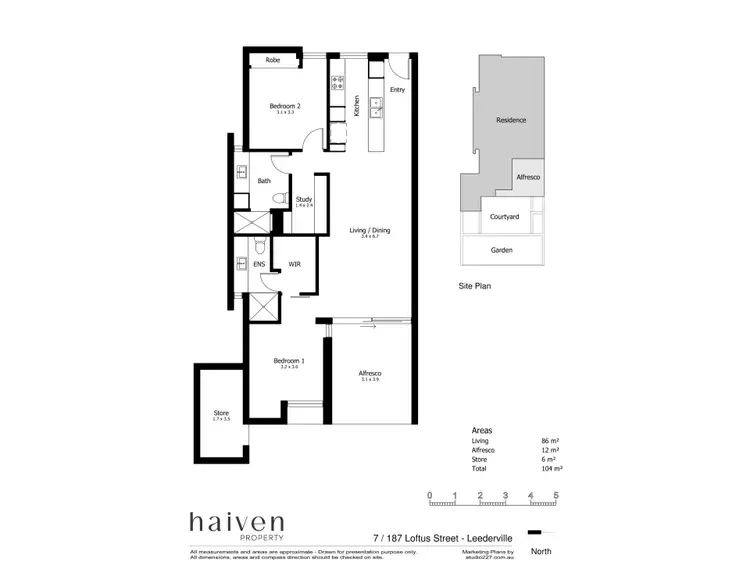 Floorplan of Homely apartment listing, 7/187 Loftus Street, Leederville WA 6007