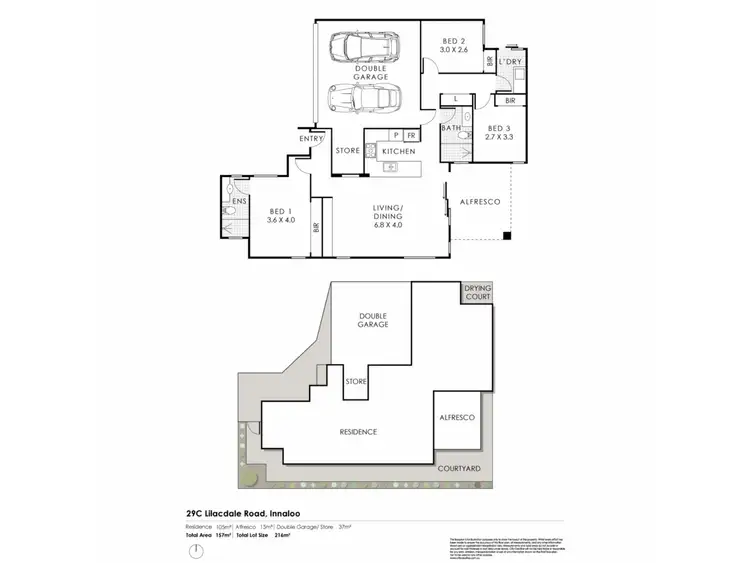Floorplan of Homely villa listing, 29/C Lilacdale Road, Innaloo WA 6018