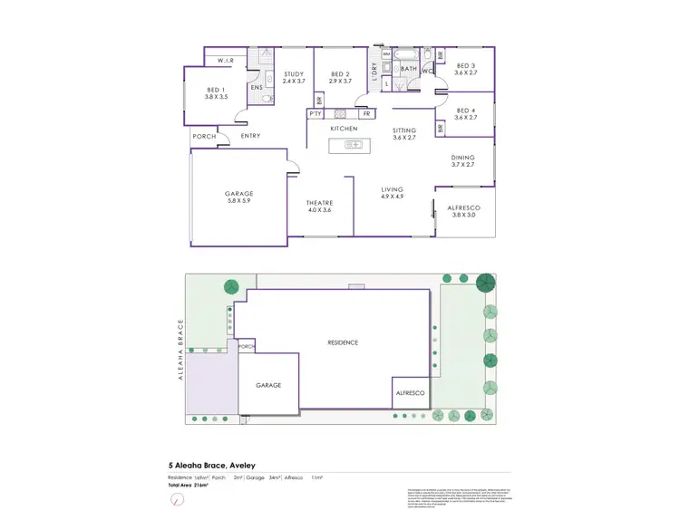 Floorplan of Homely house listing, 5 Aleaha Brace, Aveley WA 6069