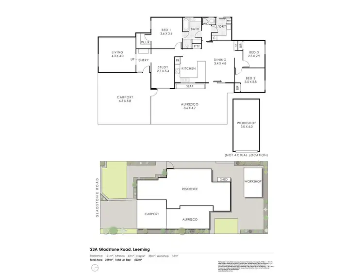 Floorplan of Homely house listing, 23A Gladstone Road, Leeming WA 6149