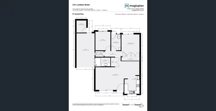 Floorplan of Homely villa listing, 2/51 Lockhart Street, Como WA 6152
