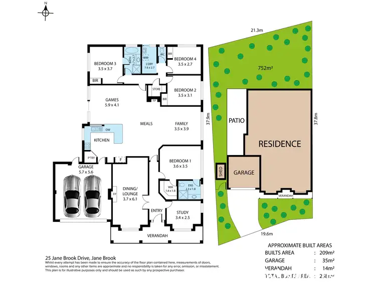 Floorplan of Homely house listing, 25 Jane Brook Drive, Jane Brook WA 6056