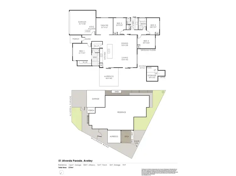 Floorplan of Homely house listing, 51 Alverda Parade, Aveley WA 6069