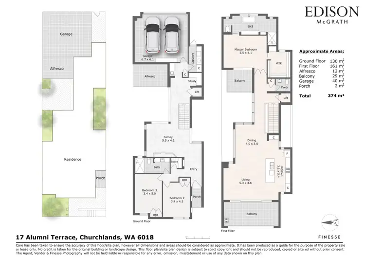 Floorplan of Homely house listing, 17 Alumni Terrace, Churchlands WA 6018