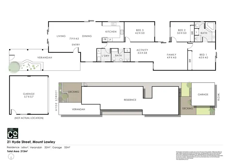 Floorplan of Homely house listing, 21 Hyde Street, Mount Lawley WA 6050