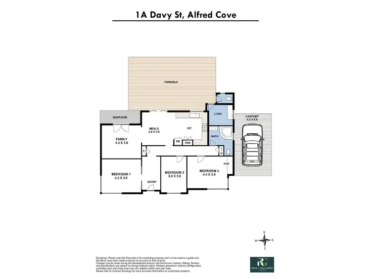 Floorplan of Homely house listing, 1A Davy Street, Alfred Cove WA 6154