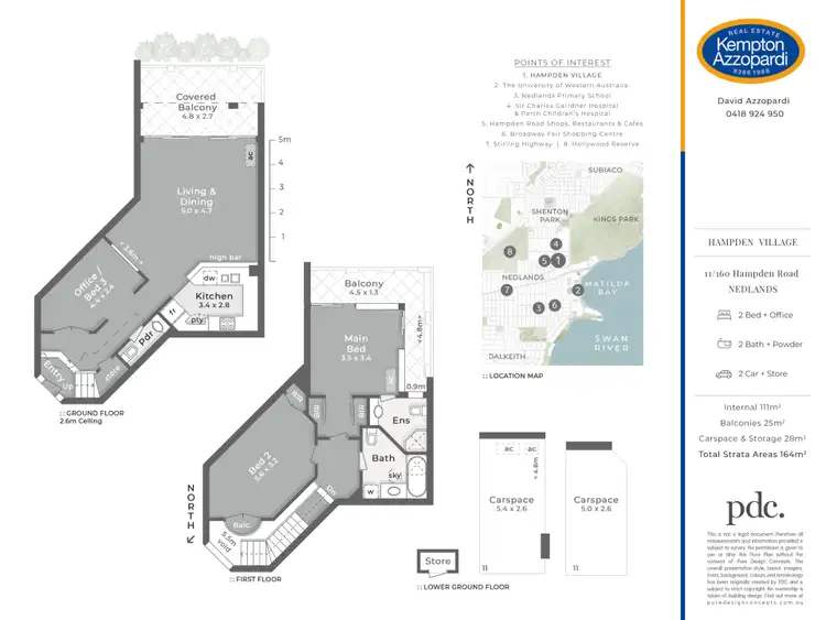 Floorplan of Homely townhouse listing, 11/160 Hampden Rd, Nedlands WA 6009