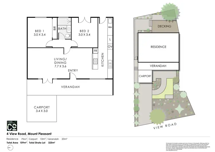 Floorplan of Homely house listing, 4 View Road, Mount Pleasant WA 6153