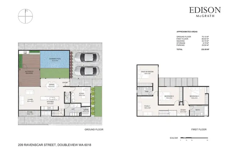 Floorplan of Homely house listing, 209 Ravenscar Street, Doubleview WA 6018