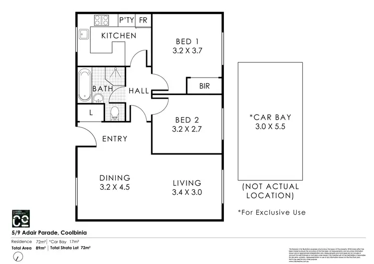 Floorplan of Homely apartment listing, 5/9 Adair Parade, Coolbinia WA 6050
