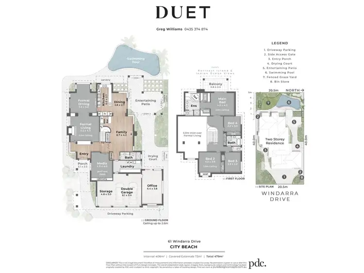 Floorplan of Homely house listing, 61 Windarra Drive, City Beach WA 6015