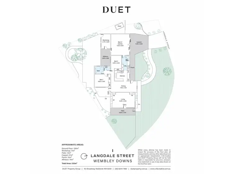 Floorplan of Homely house listing, 1 Langdale Street, Wembley Downs WA 6019