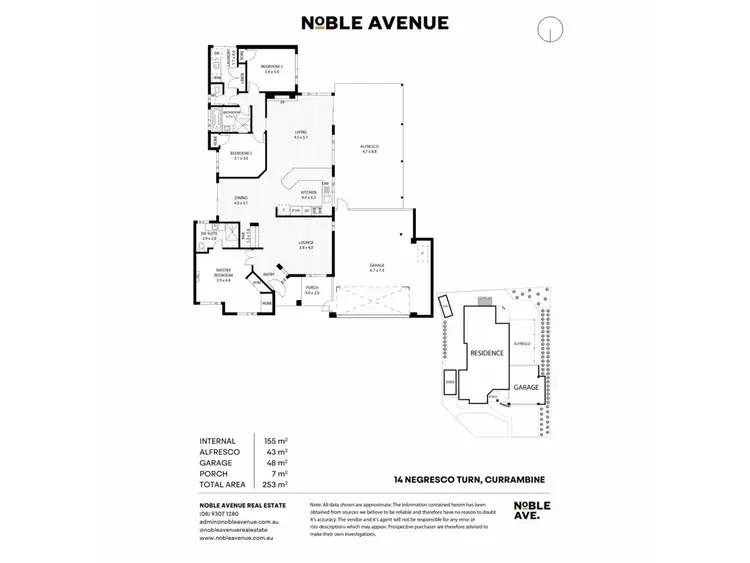 Floorplan of Homely house listing, 14 Negresco Turn, Currambine WA 6028