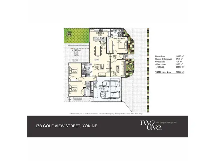 Floorplan of Homely villa listing, 17B Golf View Street, Yokine WA 6060