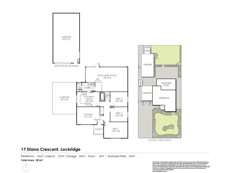 Floorplan of Homely house listing, 17 Diana Crescent, Lockridge WA 6054