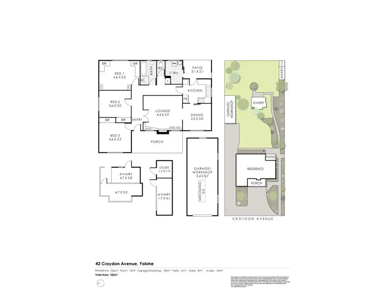 Floorplan of Homely house listing, 42 Croydon Avenue, Yokine WA 6060