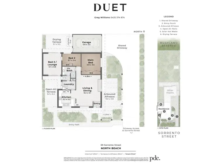 Floorplan of Homely house listing, 69 & 69A Sorrento Street, North Beach WA 6020