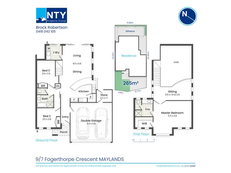 Floorplan of Homely townhouse listing, 9/7 Fogerthorpe Crescent, Maylands WA 6051