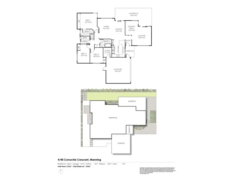 Floorplan of Homely house listing, 4/40 Conochie Crescent, Manning WA 6152