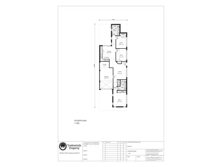 Floorplan of Homely house listing, 20A Archidamus Road, Coolbellup WA 6163