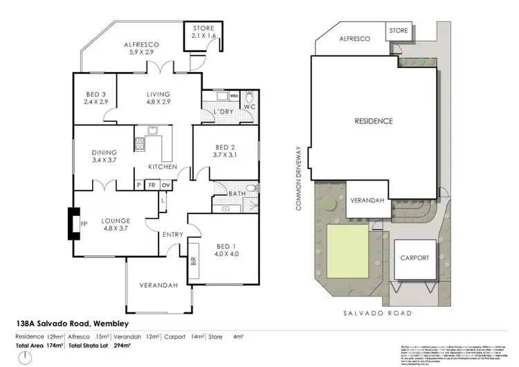 Floorplan of Homely house listing, 138A Salvado Road, Wembley WA 6014