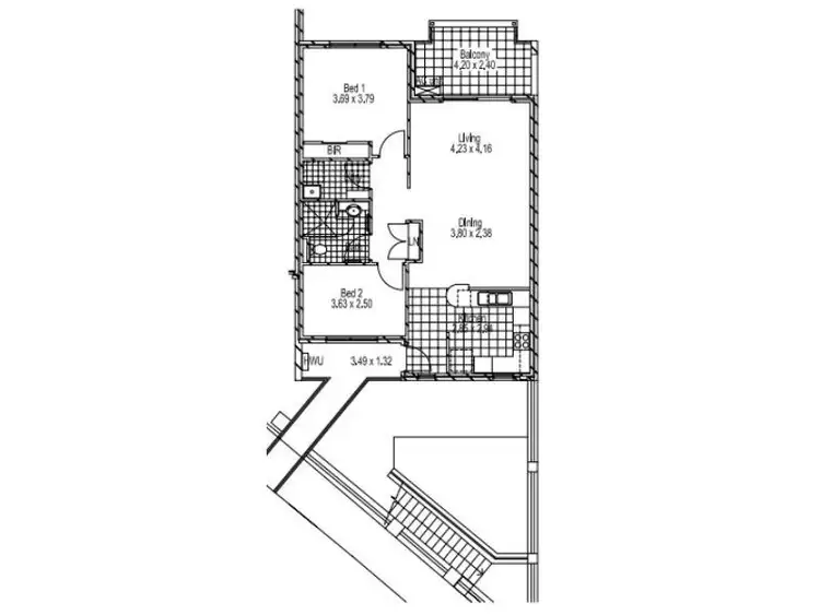 Floorplan of Homely retirement listing, 46/11 Nugent  Street, Balcatta WA 6021