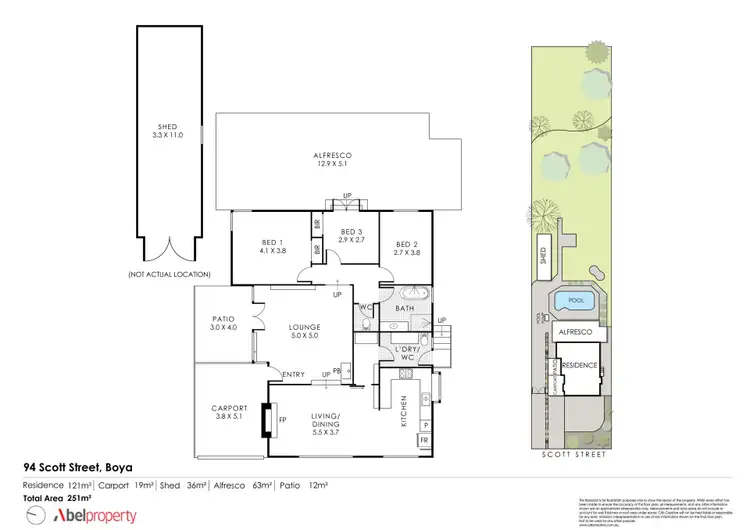 Floorplan of Homely house listing, 94 Scott Street, Boya WA 6056
