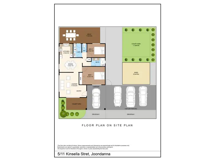 Floorplan of Homely villa listing, 5/11 Kinsella Street, Joondanna WA 6060