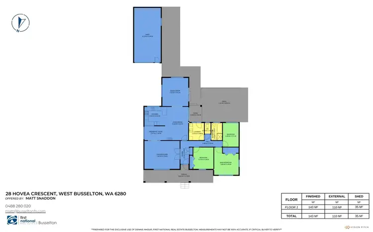 Floorplan of Homely house listing, 28 Hovea Crescent, West Busselton WA 6280