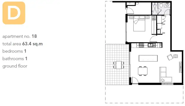 Floorplan of Homely apartment listing, 3/9 Central Terrace, Beckenham WA 6107