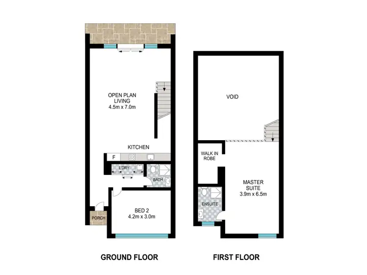 Floorplan of Homely townhouse listing, 31 Wicklow Boulevard, Dalyellup WA 6230