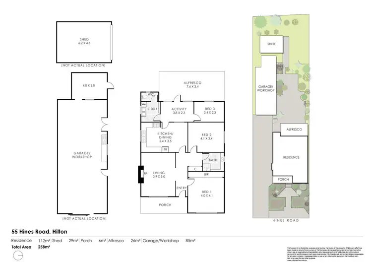 Floorplan of Homely house listing, 55 Hines Road, Hilton WA 6163