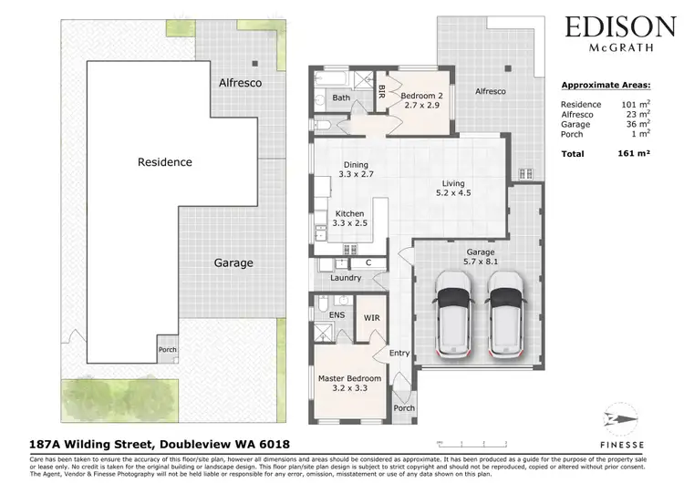 Floorplan of Homely house listing, 187A Wilding Street, Doubleview WA 6018