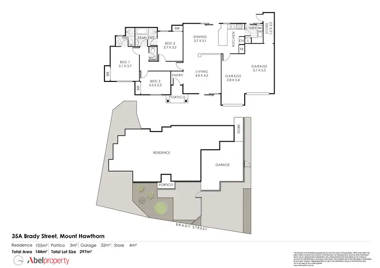 Floorplan of Homely villa listing, 35A Brady Street, Mount Hawthorn WA 6016