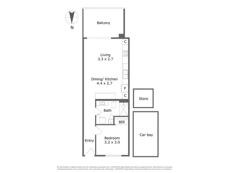 Floorplan of Homely apartment listing, 32/285 Vincent Street, Leederville WA 6007