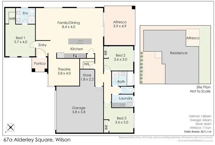 Floorplan of Homely house listing, 67A Alderley Square, Wilson WA 6107
