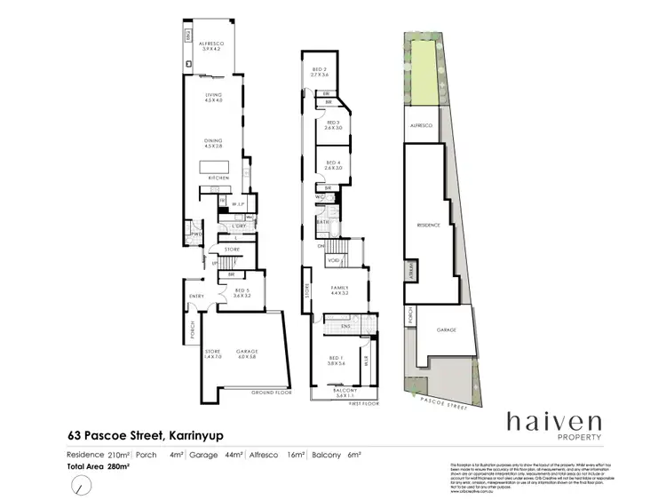 Floorplan of Homely house listing, 63 Pascoe Street, Karrinyup WA 6018