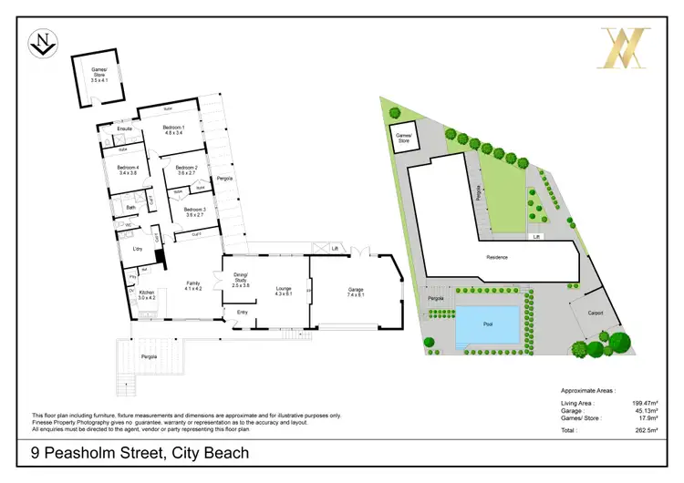 Floorplan of Homely house listing, 9 Peasholm Street, City Beach WA 6015
